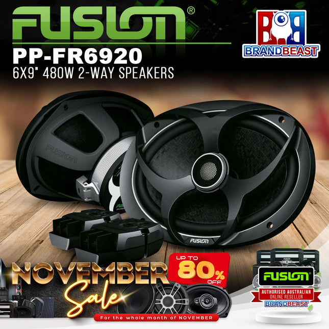 Fusion PP-FR6920 6x9" 480W 2-Way Speakers