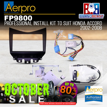 Aerpro FP9800 Kanatechs Professional Install Kit Suit Honda Accord 2002 - 2008