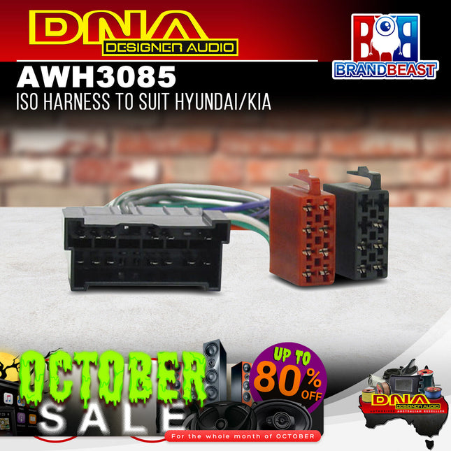 DNA AWH3085 ISO Harness to Suit Hyundai/Kia