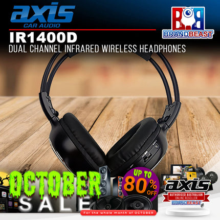 Axis IR1400D Dual Channel Infrared Wireless Headphones