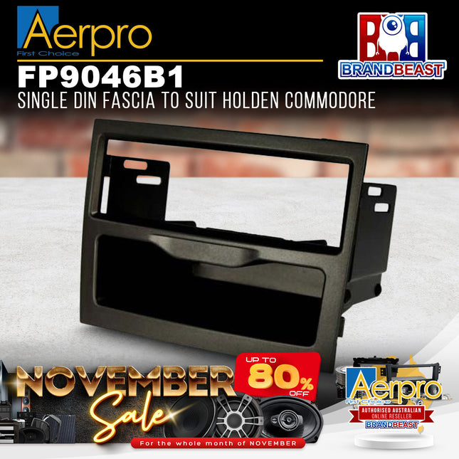 Aerpro FP9046B1 Single DIN Facia Kit to Suit Holden
