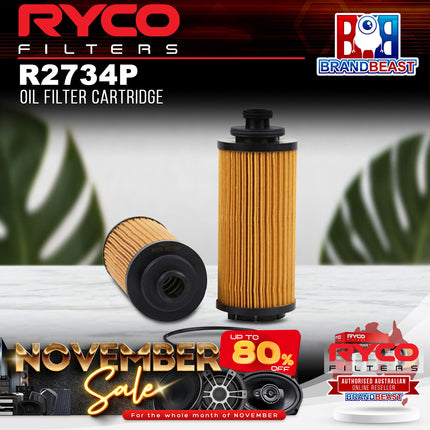 Ryco R2734P Oil Filter Cartridge