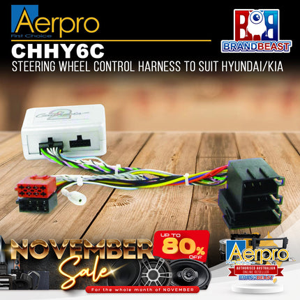 Aerpro CHHY6C Steering Wheel Control Interface Suit Hyundai & Kia Various Models