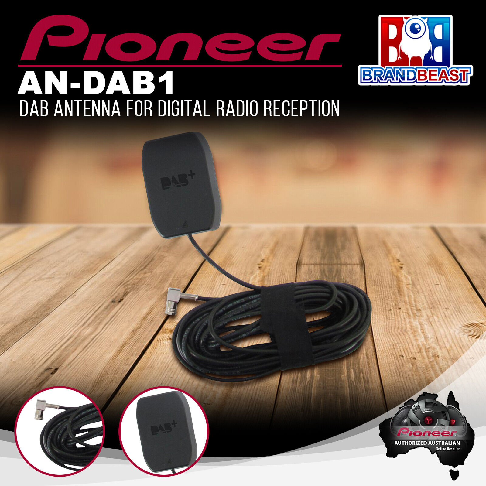 Pioneer AN-DAB1 DAB+ Antenna for Digital Radio Reception - BrandBeast